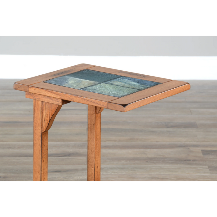 Sunny Designs Savannah 12.5" Traditional Wood Table Rustic oak - Bed & Sofa Hub