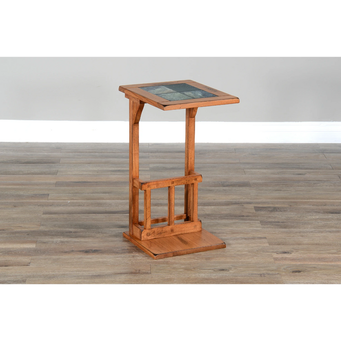 Sunny Designs Savannah 12.5" Traditional Wood Table Rustic oak - Bed & Sofa Hub