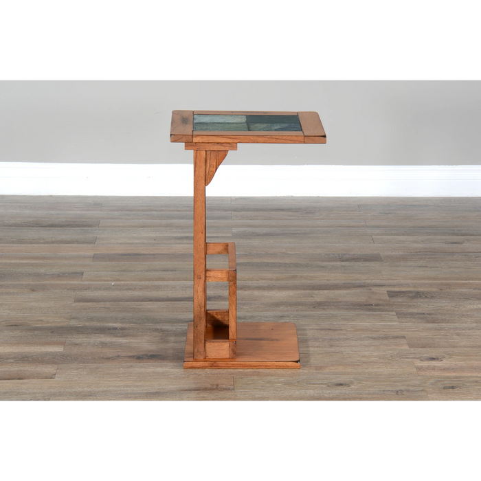 Sunny Designs Savannah 12.5" Traditional Wood Table Rustic oak - Bed & Sofa Hub