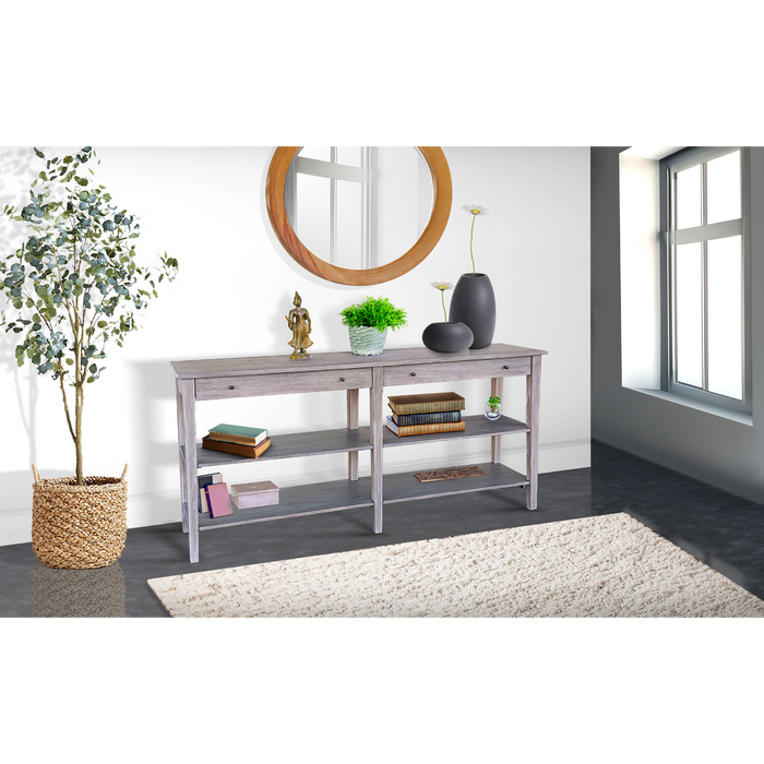 Sunny Designs Wide Console Table Wheat - Bed & Sofa Hub
