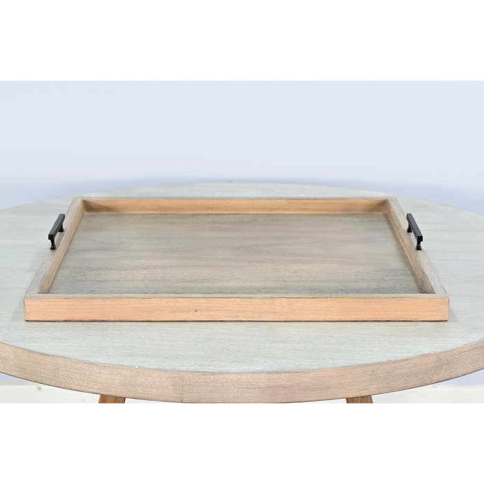 Sunny Designs Square Tessa Ottoman Tray Wheat - Bed & Sofa Hub