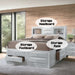 ACME Ireland Queen Bed W/Storage - Bed & Sofa Hub