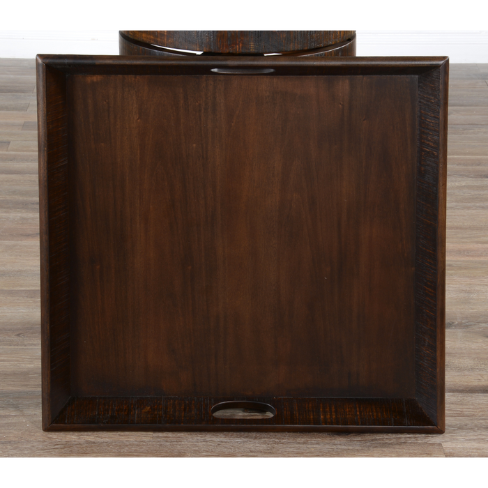 Sunny Designs Homestead Ottoman Tray Tobacco Leaf - Bed & Sofa Hub