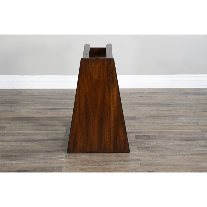 Sunny Designs Santa Fe Chair Side Table Dark Chocolate - Bed & Sofa Hub