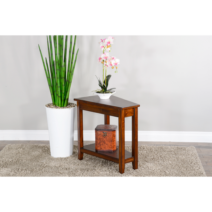 Sunny Designs Santa Fe Chair Side Table Dark Chocolate - Bed & Sofa Hub