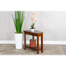 Sunny Designs Santa Fe Chair Side Table Dark Chocolate - Bed & Sofa Hub