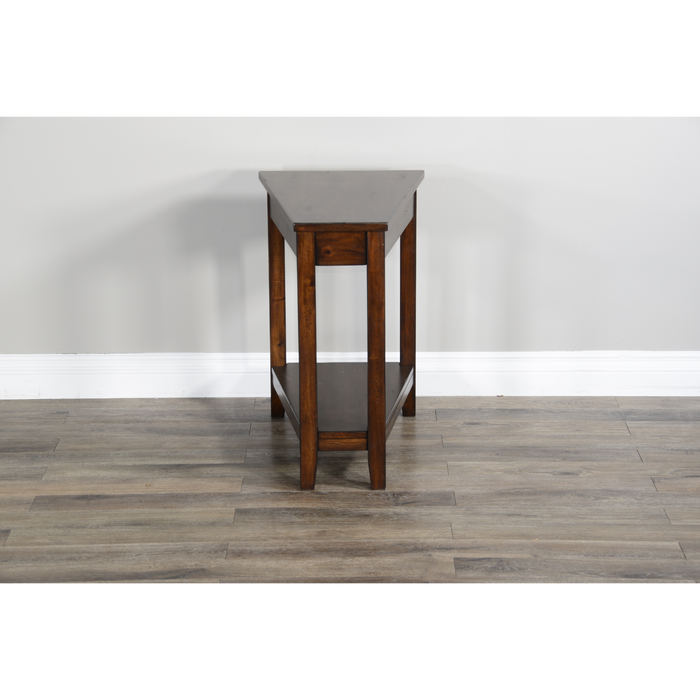 Sunny Designs Santa Fe Chair Side Table Dark Chocolate - Bed & Sofa Hub