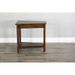Sunny Designs Santa Fe Chair Side Table Dark Chocolate - Bed & Sofa Hub