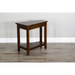 Sunny Designs Santa Fe Chair Side Table Dark Chocolate - Bed & Sofa Hub