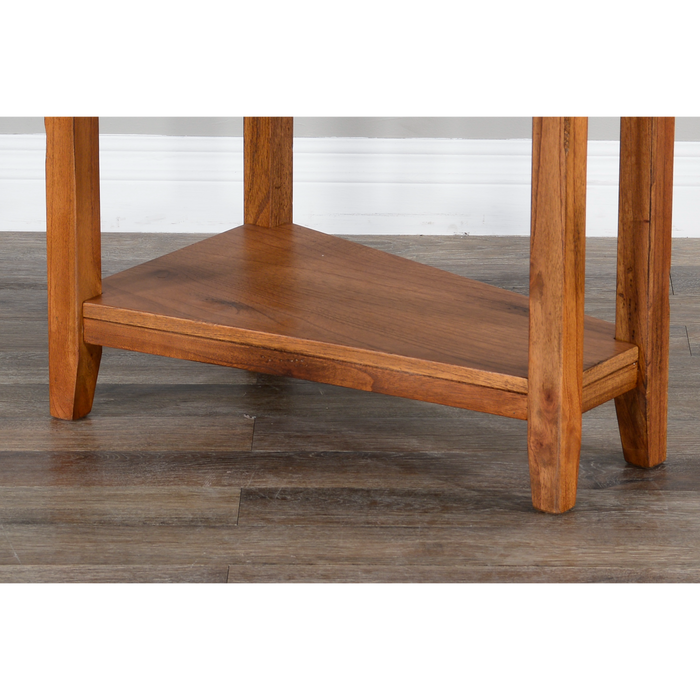 Sunny Designs Sedona Chair Side Table Rustic Oak - Bed & Sofa Hub