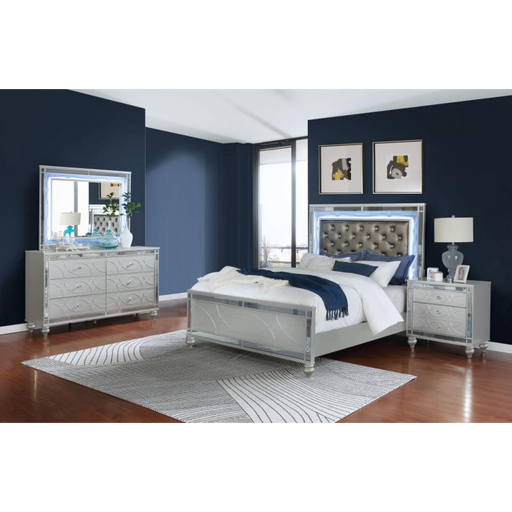Coaster Gunnison 4-piece Bedroom Set Silver Metallic - Bed & Sofa Hub