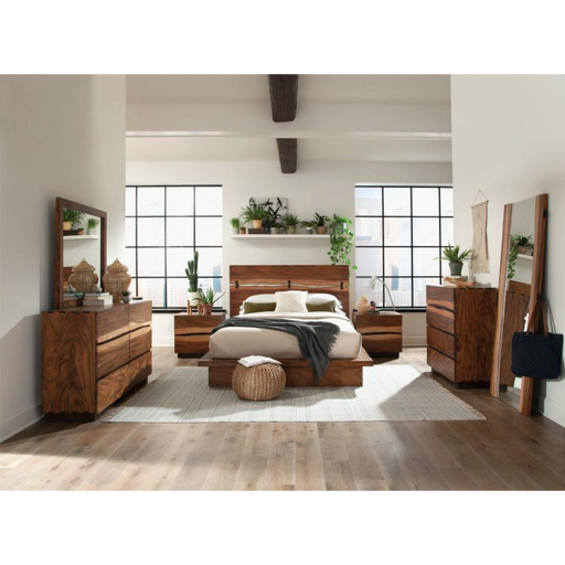 Coaster Winslow 4-piece Bedroom Set Smokey Walnut - Bed & Sofa Hub