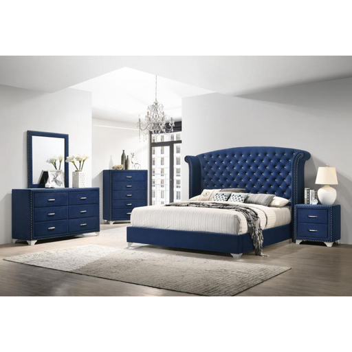 Coaster  Melody 5-piece Bedroom Set Pacific Blue - Bed & Sofa Hub