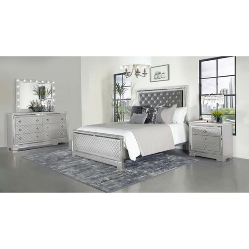 Coaster Eleanor 4-piece Bedroom Set Metallic Mercury - Bed & Sofa Hub
