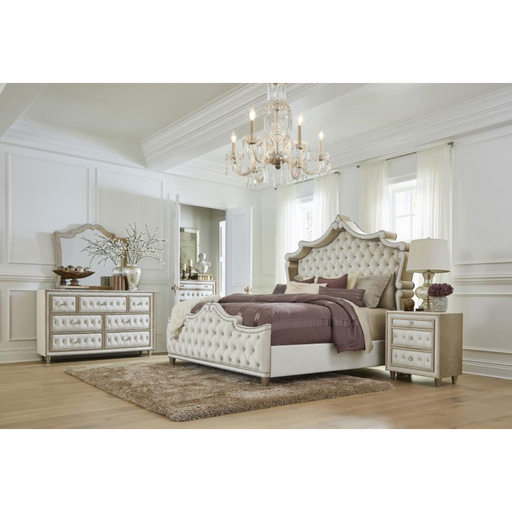 Coaster Antonella 5-piece Bedroom Set Ivory - Bed & Sofa Hub