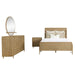 Coaster Arini 4-piece Bedroom Set Sand Wash and Natural Cane - Bed & Sofa Hub