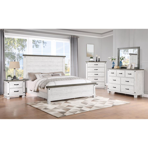 Coaster Lilith 5-piece Bedroom Set Distressed White - Bed & Sofa Hub