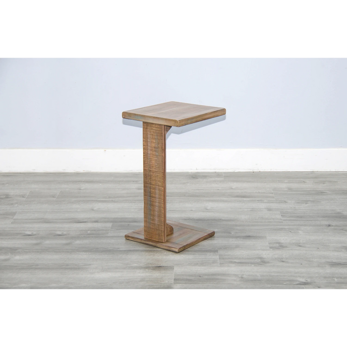 Sunny Designs Arizona Sofa Mate Table Weathered Brown - Bed & Sofa Hub