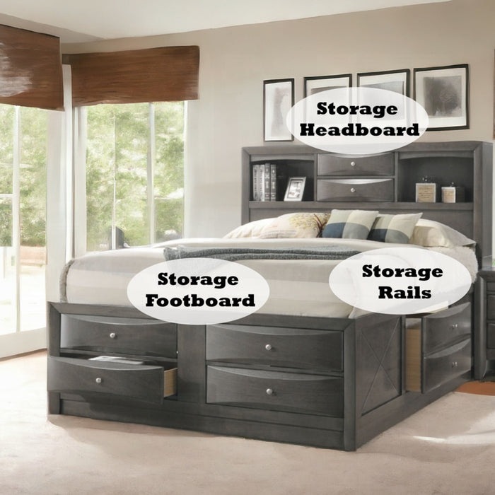 ACME Ireland EK Bed W/Storage - Bed & Sofa Hub