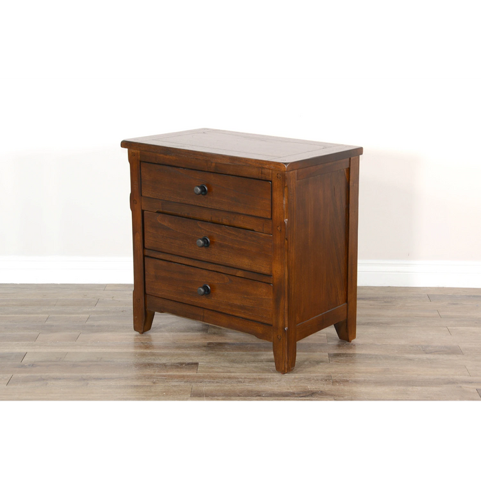Sunny Designs Santa Fe Night Stand Dark Chocolate - Bed & Sofa Hub