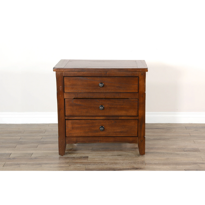Sunny Designs Santa Fe Night Stand Dark Chocolate - Bed & Sofa Hub
