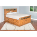 Sunny Designs Eastern King Storage Bed with Slate Rustic Oak - Bed & Sofa Hub