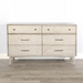 Sunny Designs American Modern 6-Drawer Mindi Wood Dresser in Modern Gray - Bed & Sofa Hub