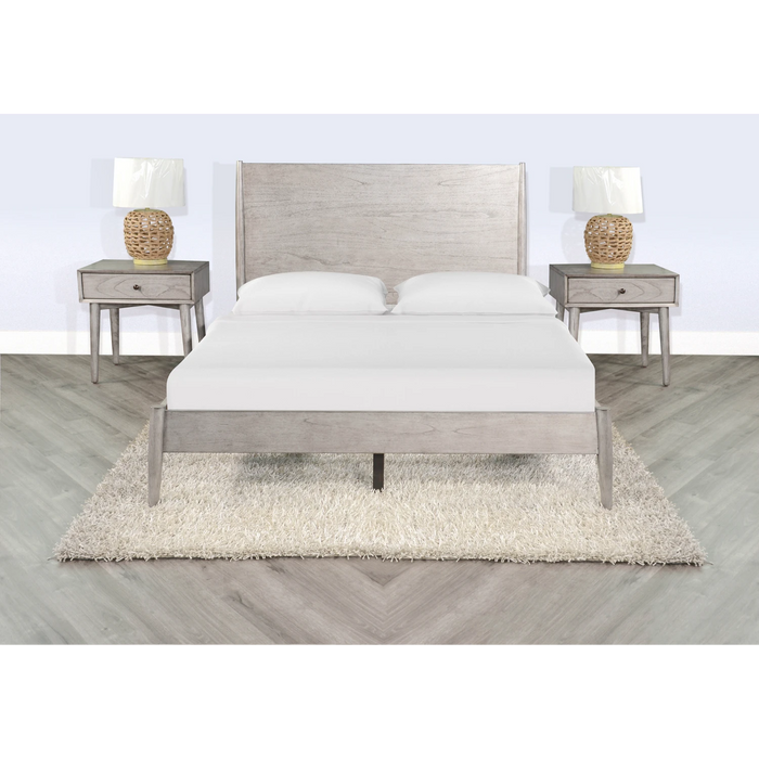 Sunny Designs Queen Panel Bed Modern Grey - Bed & Sofa Hub