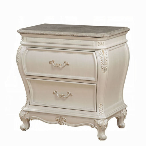 ACME Chantelle Nightstand W/Granite Top - Bed & Sofa Hub