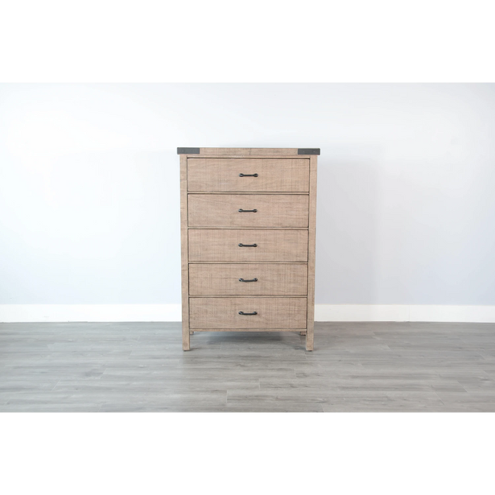 Sunny Designs Desert Rock Modern Mahogany Chest in Desert Rock/Light Brown Desert Rock - Bed & Sofa Hub