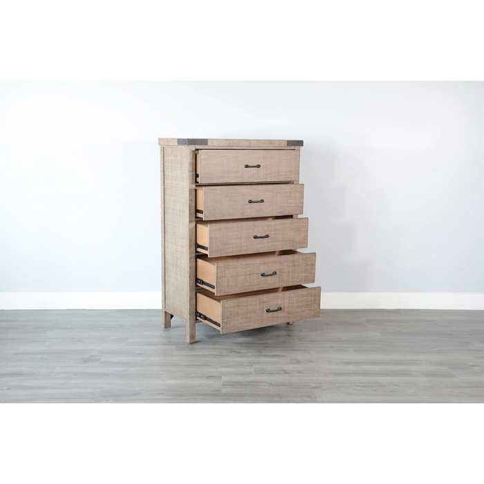 Sunny Designs Desert Rock Modern Mahogany Chest in Desert Rock/Light Brown Desert Rock - Bed & Sofa Hub