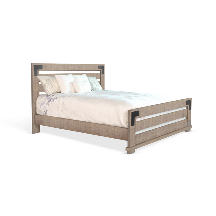 Sunny Designs Desert Rock Modern Mahogany Wood Queen Bed in Light Brown Desert Rock - Bed & Sofa Hub