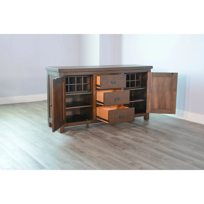 Sunny Designs Homestead Dining Wood Buffet Tobacco Leaf - Bed & Sofa Hub