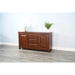 Sunny Designs Tuscany 66" Farmhouse Wood Buffet in Medium Brown Vintage Mocha - Bed & Sofa Hub