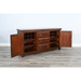 Sunny Designs Tuscany 66" Farmhouse Wood Buffet in Medium Brown Vintage Mocha - Bed & Sofa Hub