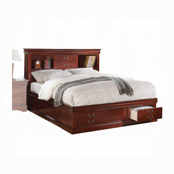 ACME Louis Philippe III Queen Bed W/Storage - Bed & Sofa Hub