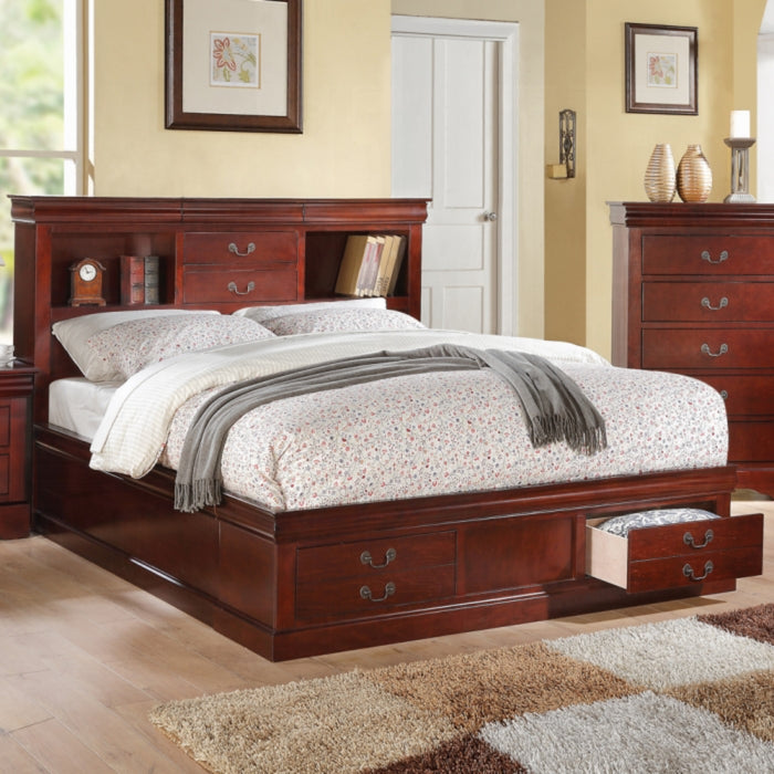 ACME Louis Philippe III Queen Bed W/Storage - Bed & Sofa Hub