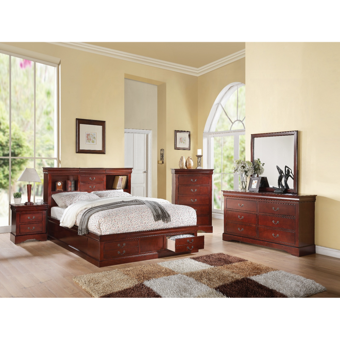 ACME Louis Philippe III Queen Bed W/Storage - Bed & Sofa Hub