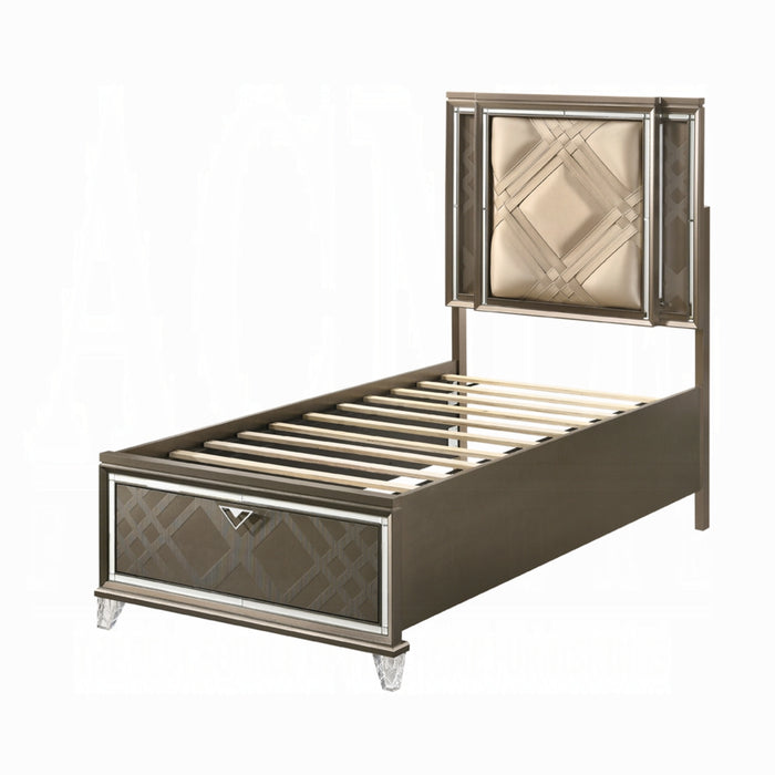 ACME Skylar Twin Bed W/Led & Storage - Bed & Sofa Hub