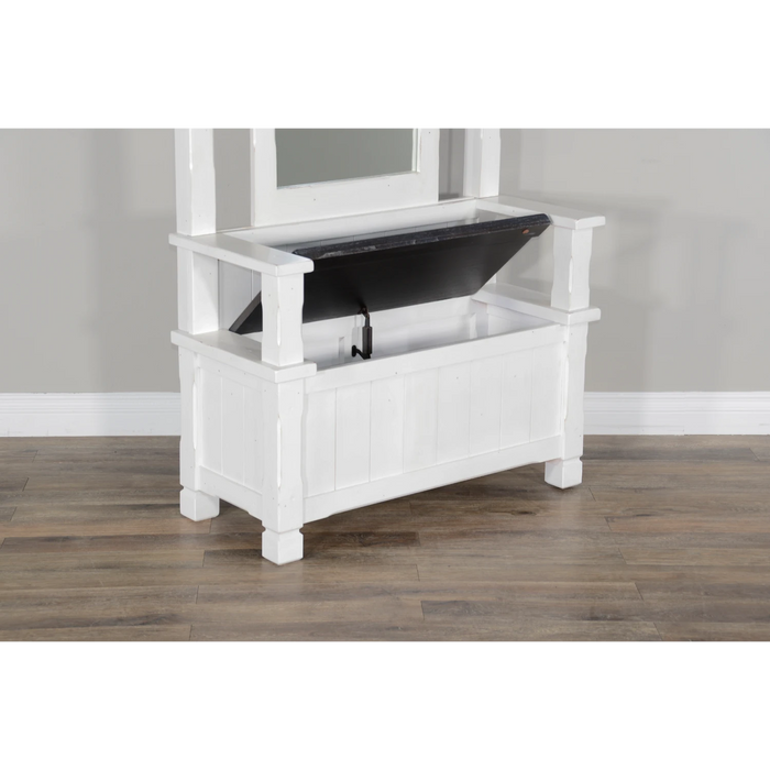 Sunny Designs 78" 4-hook Farmhouse Wood Hall Tree European Cottage - Bed & Sofa Hub