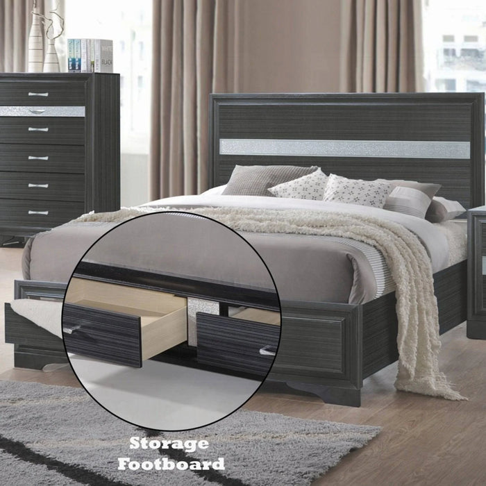 ACME Naima EK Bed W/Storage - Bed & Sofa Hub
