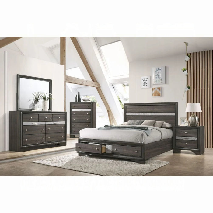 ACME Naima Queen Bed W/Storage - Bed & Sofa Hub