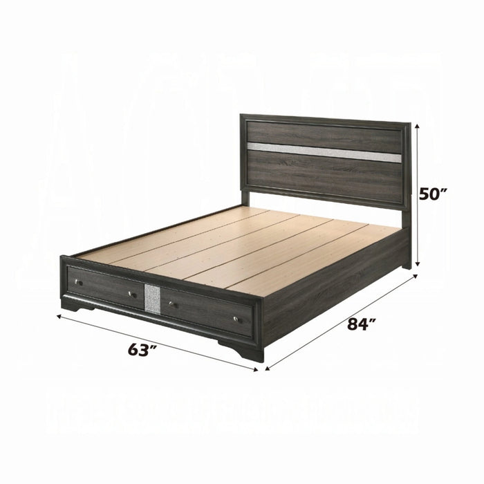 ACME Naima Queen Bed W/Storage - Bed & Sofa Hub