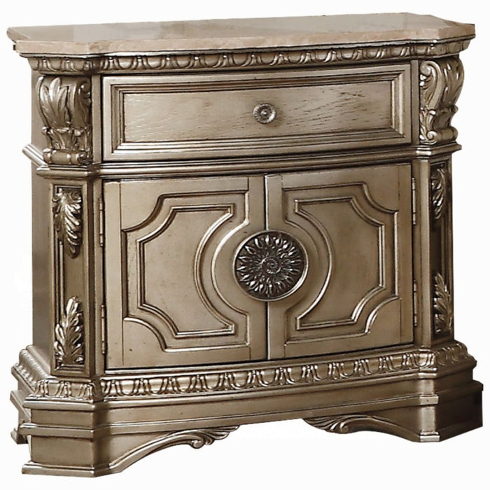 ACME Northville Nightstand W/Marble Top - Bed & Sofa Hub