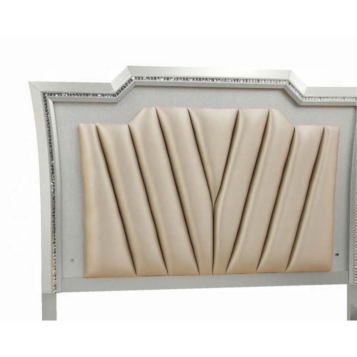 ACME Kaitlyn EK Bed W/Led & Storage - Bed & Sofa Hub