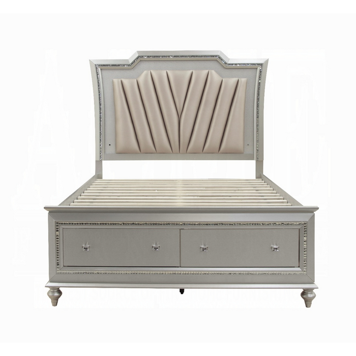 ACME Kaitlyn EK Bed W/Led & Storage - Bed & Sofa Hub