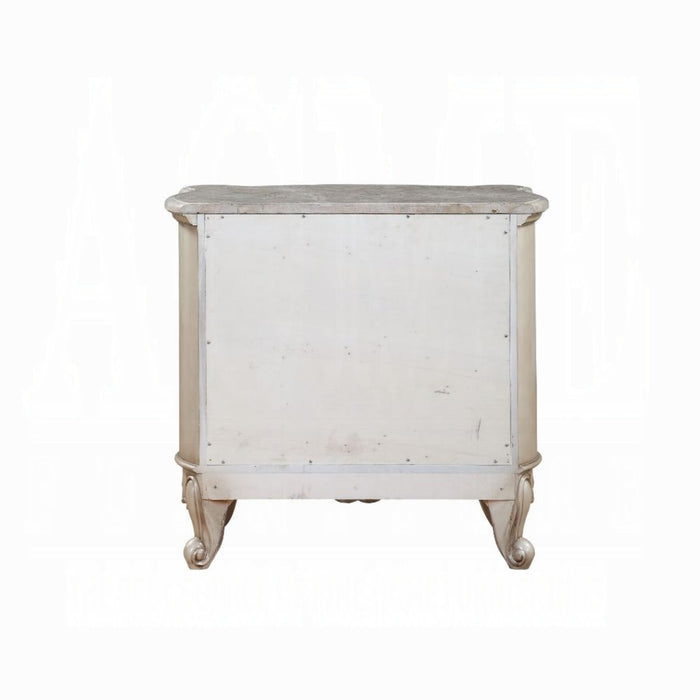 ACME Gorsedd Nightstand W/Marble Top - Bed & Sofa Hub