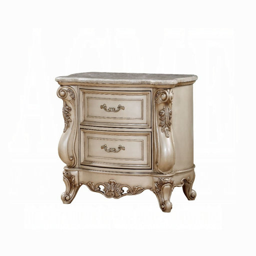 ACME Gorsedd Nightstand W/Marble Top - Bed & Sofa Hub