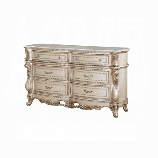 ACME Gorsedd Dresser W/Marble Top - Bed & Sofa Hub