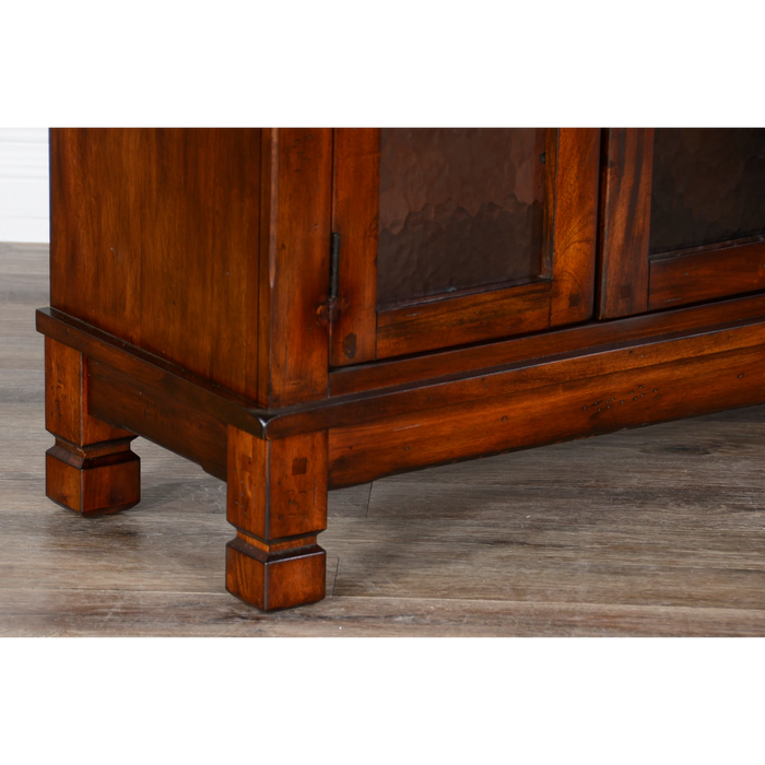 Sunny Designs Santa Fe 42" Traditional Wood Bookcase in Dark Chocolate - Bed & Sofa Hub